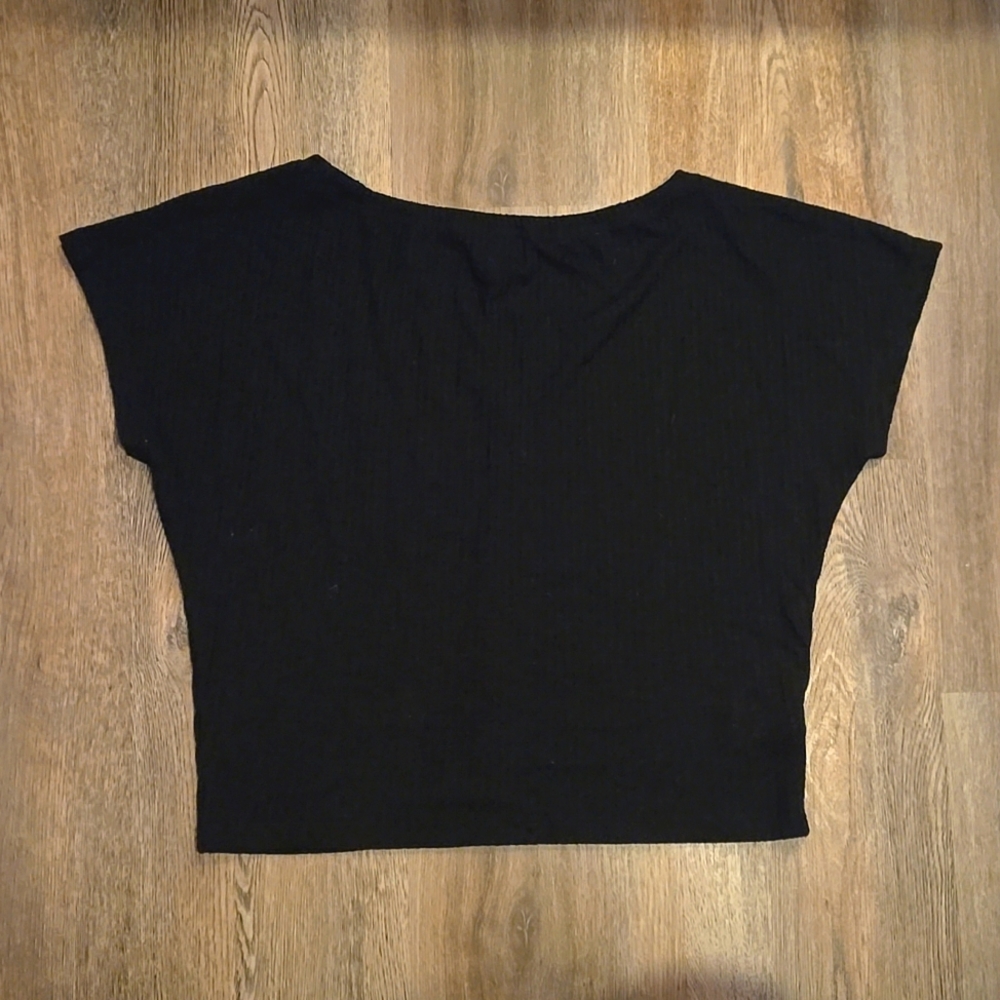 Express Black Waffle Shirt